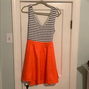 Mini dress with cut out back